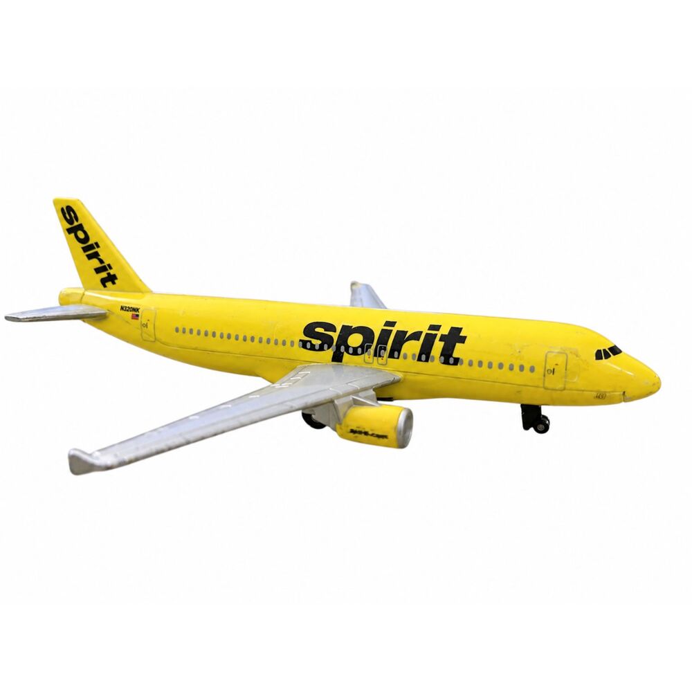 Spirit Airlines Airbus A320-200 Daron Realtoy Diecast Toy Airplane RT3874
